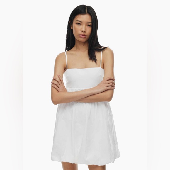 ◾️Aritzia Sunday Best Strapless Elio Poplin Dress - Picture 5 of 10